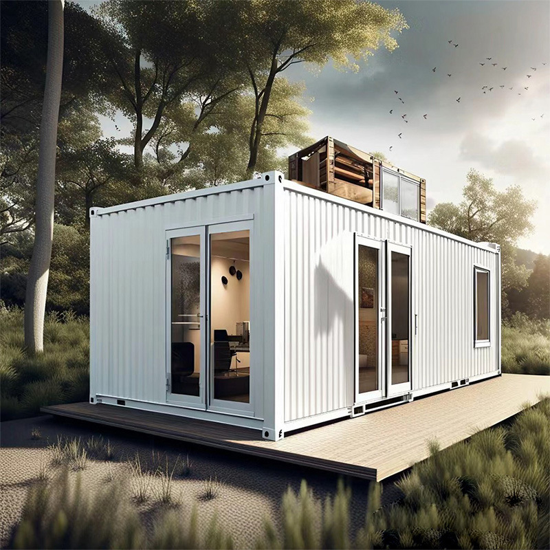 Containerhaus mit Stahlkonstruktion