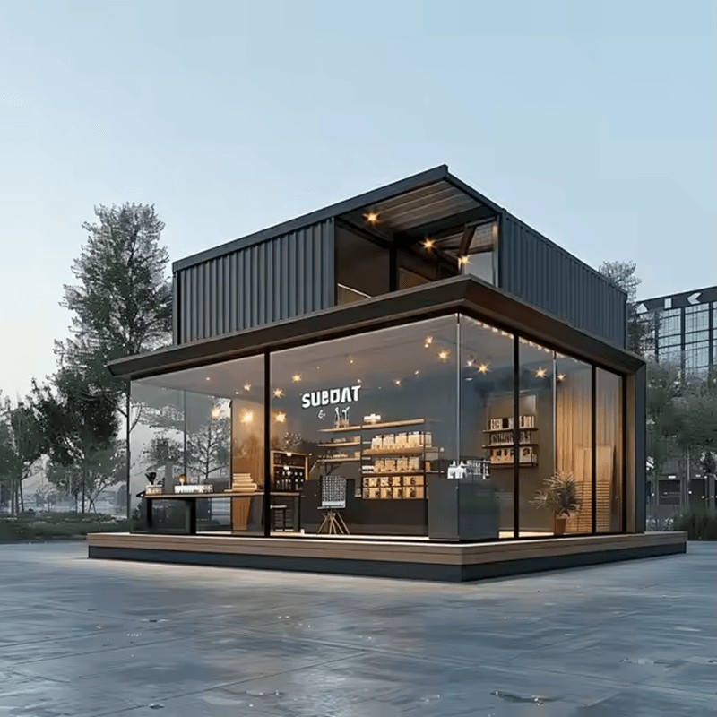 Vorgefertigtes Containerhaus für Geschäfte