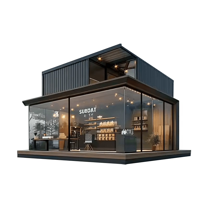 Vorgefertigtes Containerhaus für Geschäfte