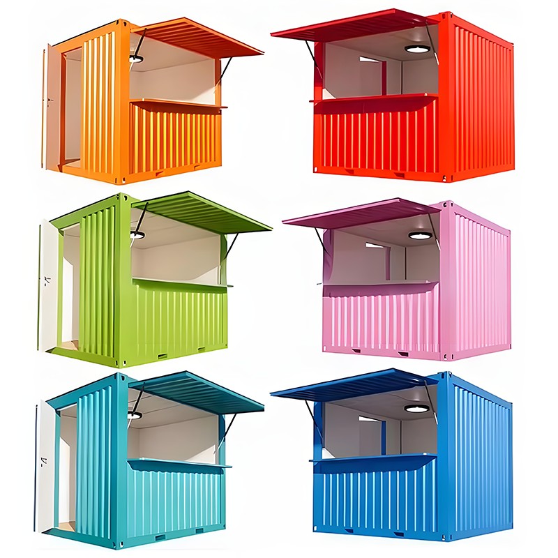 Container kleiner Laden (Wellwandpaneel)